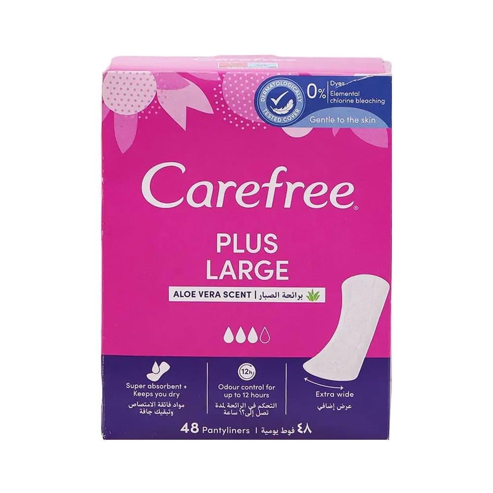 CAREFREE PLUS LARGE ALOE 48 PADS