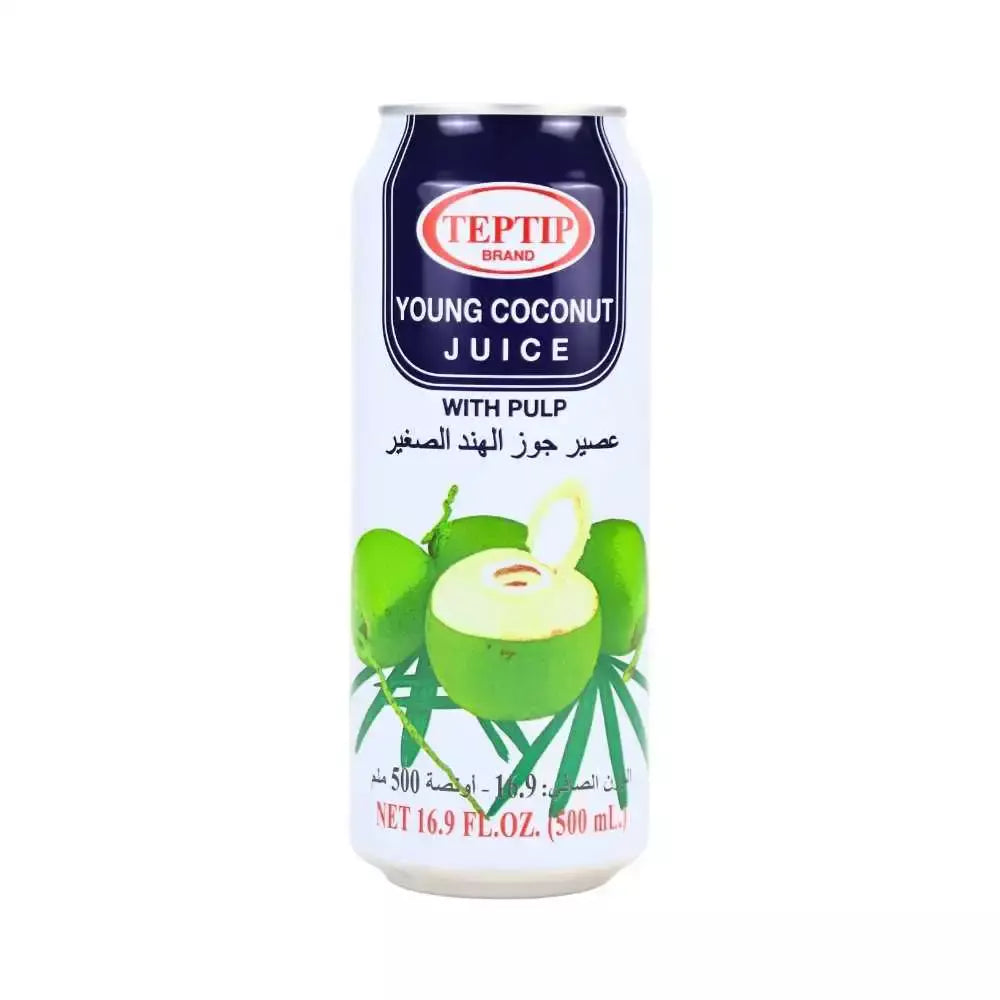 Teptip Young Coconut Juice W/pulp 500ml