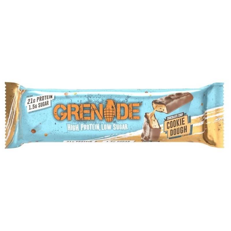 Grenade 21g Protein Bar Cookie Dough Flavor with Chocolate Chips