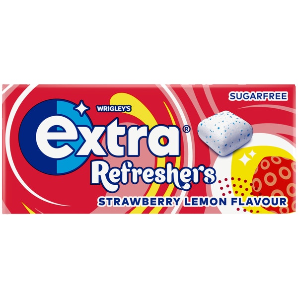 Extra Refreshers Chewing Gum Strawberry Flavor - Sugar Free
