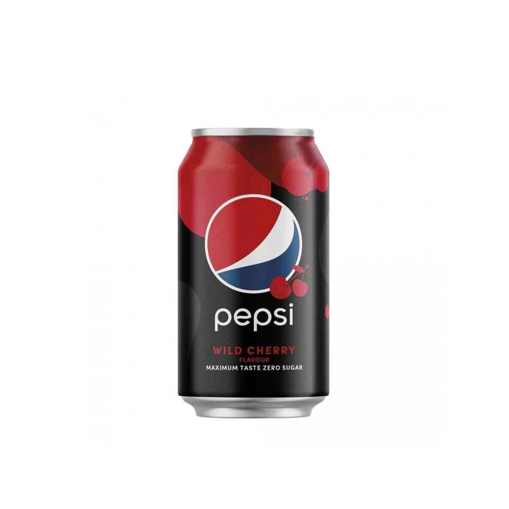 Pepsi Zero Sugar Can Wild Cherry Flavor 330ml