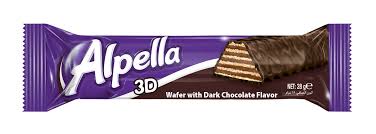 ALPELLA 3D WAFER WITH DARK CHOCOLATE 28GM