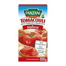 Panzani Tomacouli Nature Tomato Paste 500gm