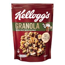 Kelloggs Granola Mix Fruit With Cocnut 340gm