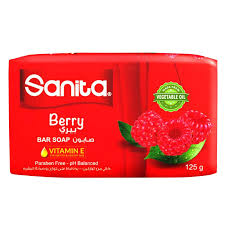 Sanita Hand Soap Bar Berry Scent 125 Gm