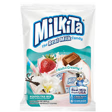 Milkita Milk Candies Neapolitan Mix Flavor 100Gr