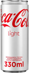 COCA COLA LIGHT 330ML TIN