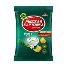 Russian Potato Premium Sour Cream & Onion Potato Chips - Carcinogens Free