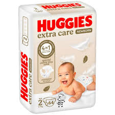 Huggies Extra Care New Born Baby Diapers Size 2
