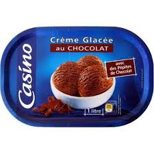GLACE CHOCOLATE ICE CREAM 1 LTR