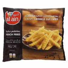 Al Ain Frozen Crispy Crinkle Cut Fries 750gm