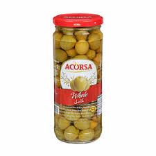 Acorsa Whole Green Olive Plain 470gm