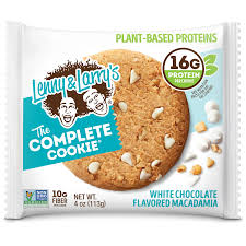 Lenny & Larrys The Complete 16g Protein Cookie With White Chocolate & Macadamia - Vegan, Gmo Free, Soy Free 113 Gm
