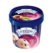 London Dairy Fruits & Cream Ice Cream 1ltr