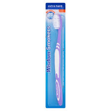 Wisdom Smokers Purple & White Extra Hard Toothbrush