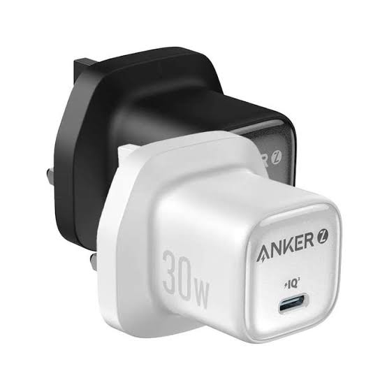 Anker Zolo 30w Fast Wall Charger - White, 3 Pin