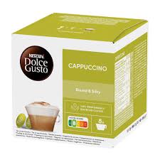 Nescaf?olce Gusto Cappuccino Coffee (8 Capsules) & Milk (8 Capsules)