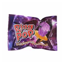 Ring Pop Candy Blackcurrant Flavor 10gm
