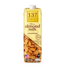 137 Degree Original Unsweetened Almond Milk 1 LTR
