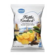 Kitco Kettle Chips Salt&pepper 40gm