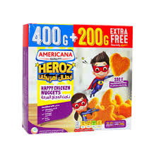 AMERICANA FROZEN HAPPY CHICKEN NUGGETS 400GM