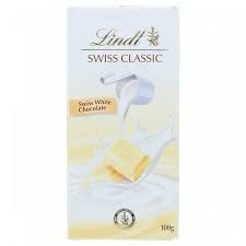 Lindt Swiss Classic White Choc 100g