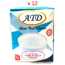 ATD Pure Refined Iodized Table Salt 1KG