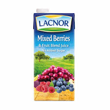 LACNOR MIX BERRIES 100% JUICE 1LTR