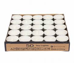 50 Pc Tea Light Candle Tiu