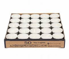 50 PC TEA LIGHT CANDLE TIU