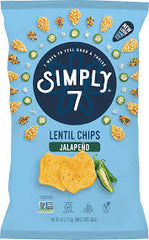 Simply 7 Lentil Chips Jalapeno 103g
