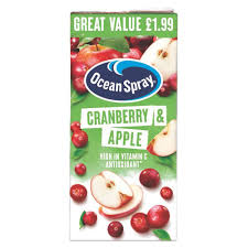 Ocean Spray Long Life Cranberry & Apple Juice 1LTR