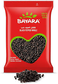 Bayara Whole Black Pepper With Grinder - No Added Artificial Flavors, No Added Artificial Colorants, No Added Artificial Preservatives