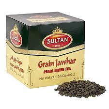 SULTAN GRAIN JAWHAR PEARL GREEN TEA 200GM