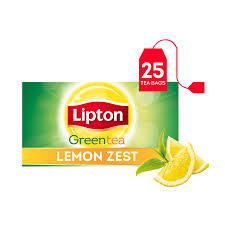 Lipton Lemon Enveloped Green Tea Bags 50Per Pack