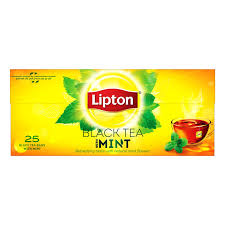 Lipton Mint Black Tea Bags 25 Per Pack
