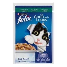 Purina Felix As Good As It Looks Wet Food With Mackerel In Jelly For Adult Cats 85gm