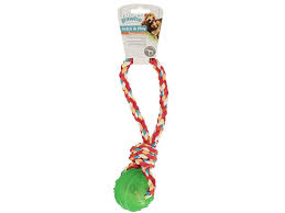 Pawise Tpr Ball with Rope Handle - Assorted Color, 1 Piece