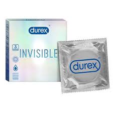 DUREX CONDOMS 3 PCS INVISIBLE