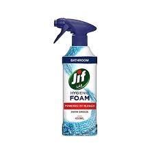 Jif Bathroom Hygienic Foaming Stain Breeze Scent With Bleach 450ml