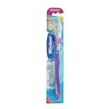 Wisdom Regular Fresh White & Purple Firm Toothbrush