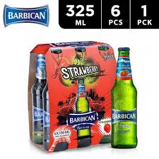 BARBICAN MALT BEVERAGE STRAWBERRY 325MLX6
