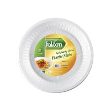Falcon 18cm Disposable Plastic Plates 25S