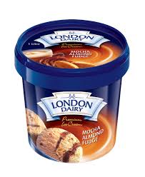 LONDON DAIRY MOCHA  ALMOND FUDGE 1L