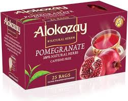 Alokozay Pomegranate Ceylon Tea Bags - Caffeine Free 25Tea Bags