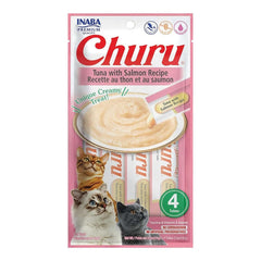 Inaba Churu Creamy Cat Treats With Tuna 4x14g