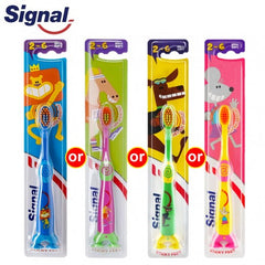 Signal Lion King Purple Ultra Soft Toothbrush with Sticky Stand