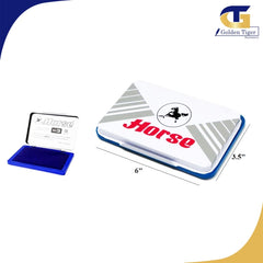GOLD HORSE STAMP PAD BLUE