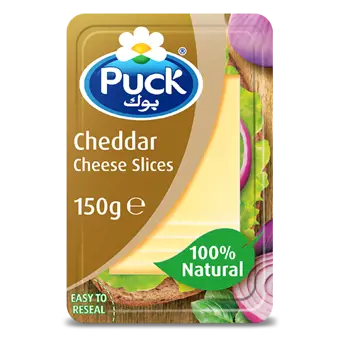 Puck Natural Cheddar Cheese 150gm