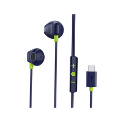 Oraimo Halo Airy In-Ear Headphones With USB-C Connector, Microphone & Remote - Blue & Green